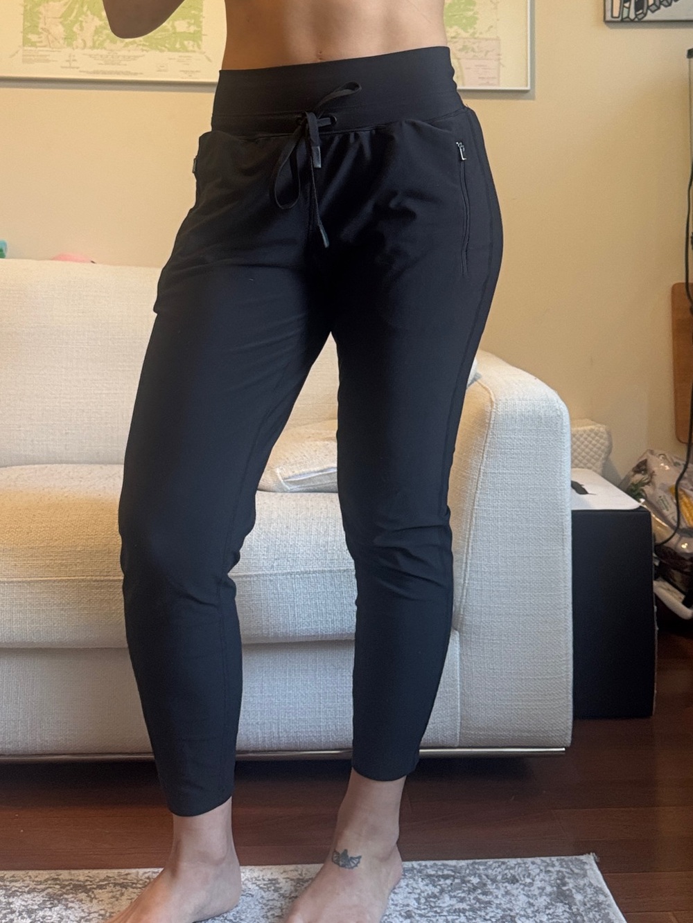 Old Navy Black Drawstring Slim Joggers